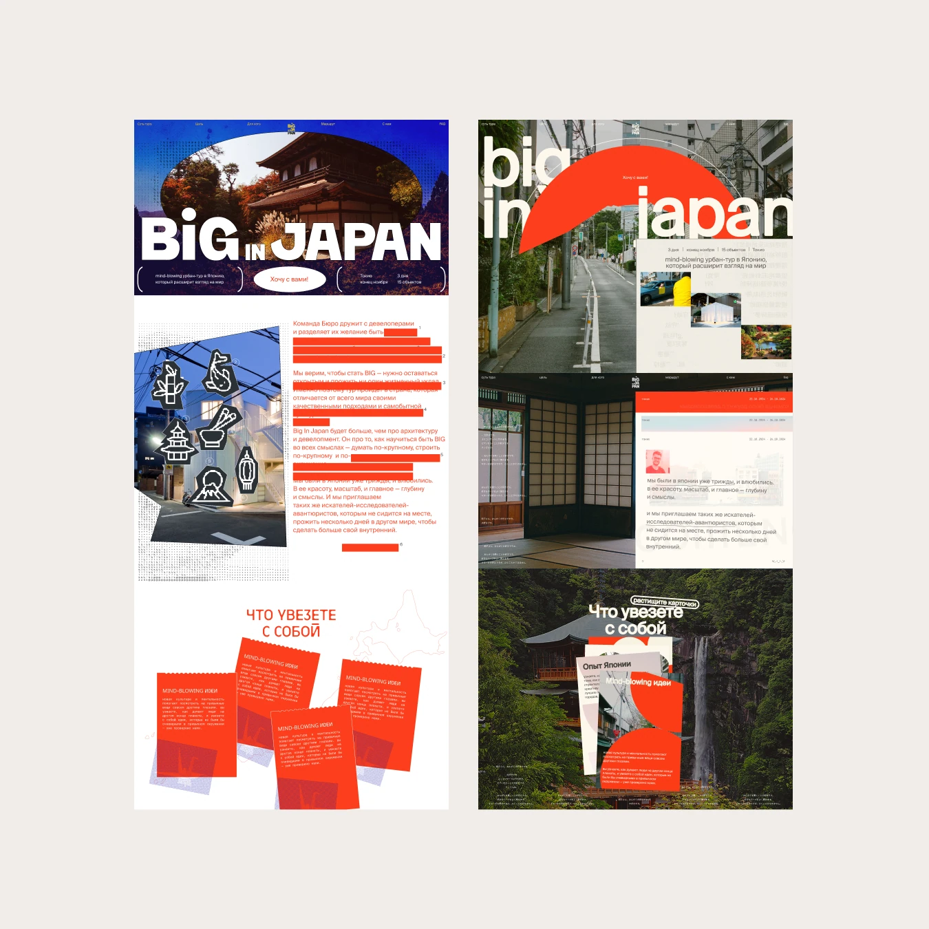 Экраны сайта Big in Japan